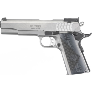 Ruger SR1911 Target Stainless Deluxe Checkered G10 9MM 5″ Barrel 9+1