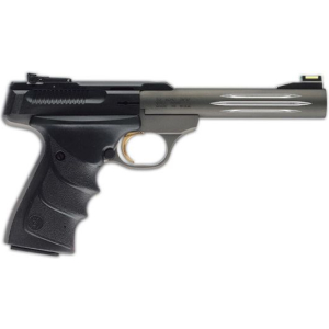 Browning Buck Mark Practical 22LR 5.5″ Barrel W/ TruGlo Fiber Optic-Pro Target Sights 10+1 Black/Anodized Gray 051461490