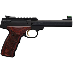 Browning Buck Mark Plus UDX 22LR 5.5″ Barrel W/ Fiber Optic-Pro Target Sights 10+1 Rosewood Grips/Matte Blued 051533490