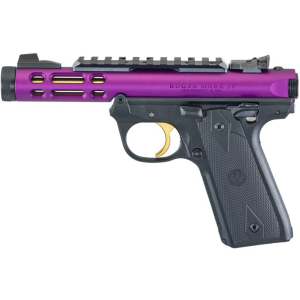 Ruger Mark IV 22/45 Lite Purple/Gold 22LR 4.4″ Barrel 10+1