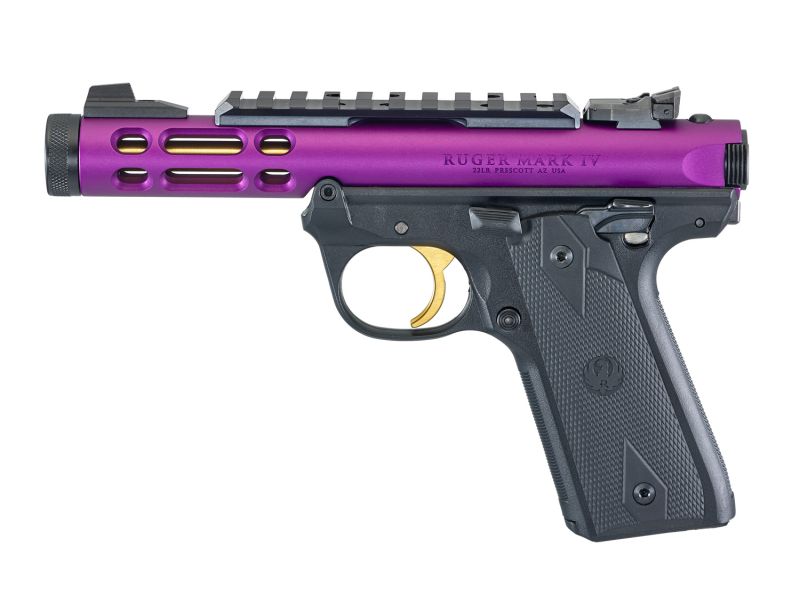 Ruger Mark IV 22/45 Lite Purple/Gold 22LR 4.4" Barrel 10+1