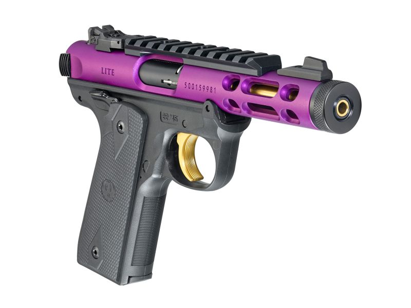 Ruger Mark IV 22/45 Lite Purple/Gold 22LR 4.4" Barrel 10+1 - Image 3