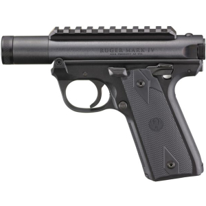 Ruger Mark IV 22/45 Tact Silencer Shop Blk 22LR 3″ 10+1