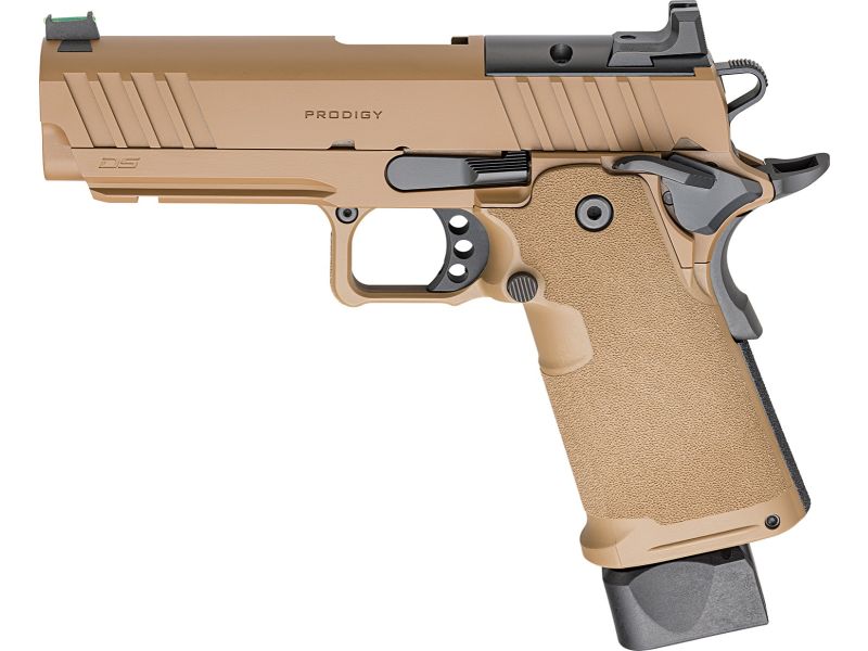Springfield 1911 DS Prodigy AOS 9mm 4.25" 17/20+1 Coyote Vault