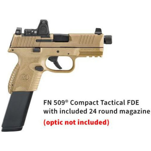 FN 509 Compact Tactical FDE 9mm 4.32″ 12+1/24+1