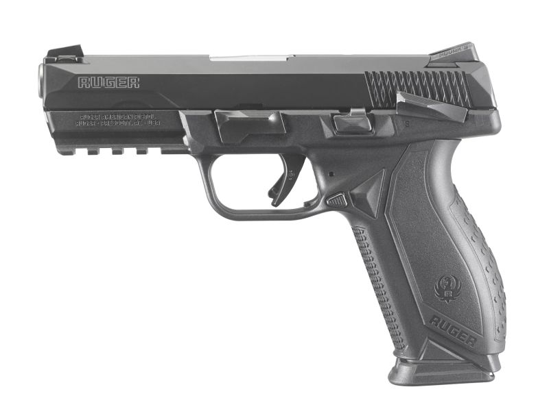 Ruger American Pistol Duty Black w/Manual Safety 9MM 4.2" Barrel 10+1