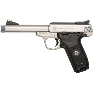 S&W SW22 Victory Threaded Barrel 22LR 5.5″ Threaded Barrel 10+1